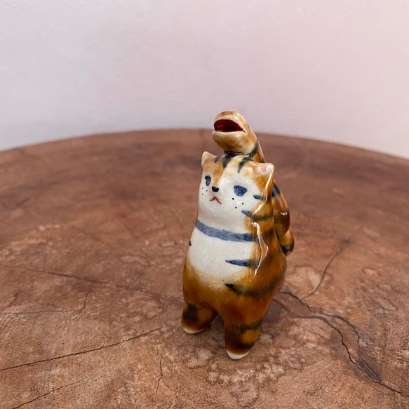 へびねこのミー#14(しっぽまきまき)【干支】【巳年】【置物】 3枚目の画像