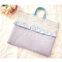 なー　リバティ　レッスンバッグ　花柄 レッスンバッグリバティ名入れ刺繍おしゃれ花柄-販サイト