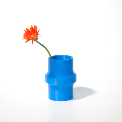 フラワーベース Bambu ブルー 3Dプリンター カラフル 一輪挿し・花瓶