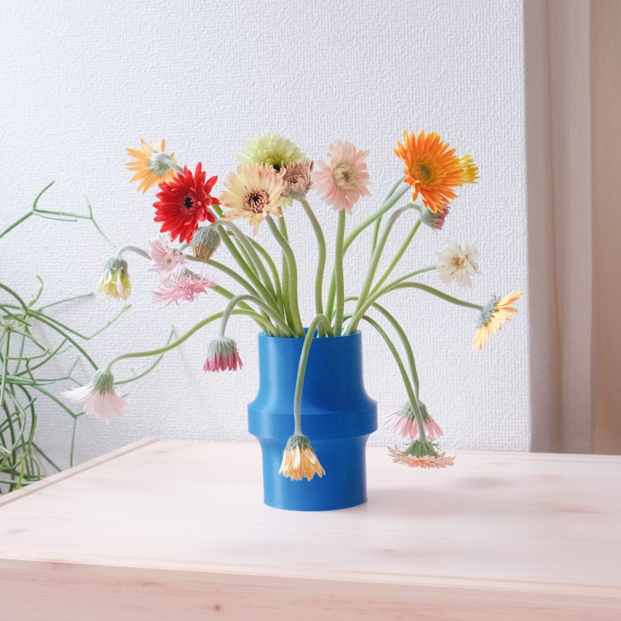 3dプリンタ 花瓶　フラワーベース　sekisai 花瓶　フラワーベース　sekisai 3dプリンタ