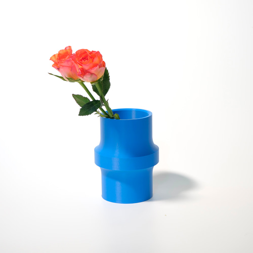 フラワーベース Bambu ブルー 3Dプリンター カラフル 一輪挿し・花瓶