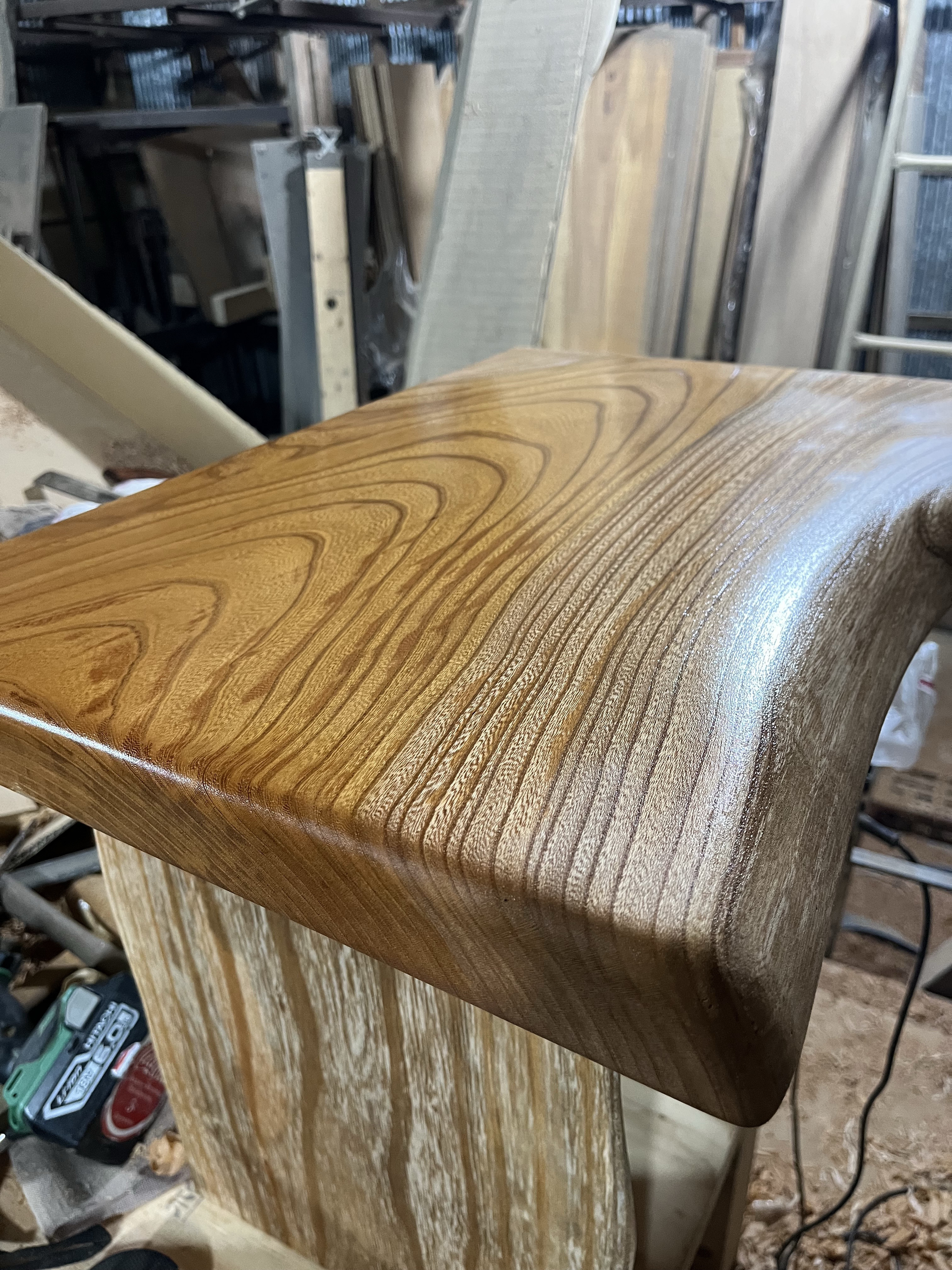 受注生産品　欅ミニテーブル