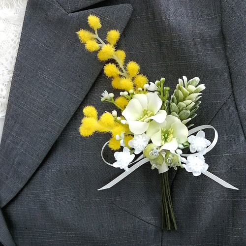 アンテプリマ　素敵なコサージュ付き 結婚式　入学式 コサージュ フォーマル 日本製 結婚式 パーティー 入学式 入園式 卒園