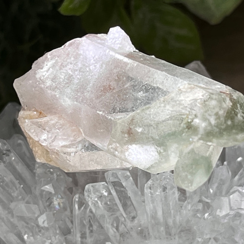 ⑧マニカラン水晶 クラスター 原石 ピンクマニカラン ヒマラヤ水晶