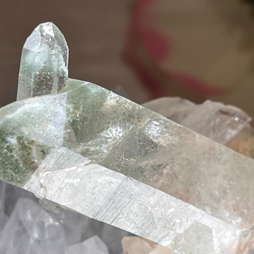 マニカラン産 ファントム ピンクヒマラヤ 水晶 クリスタル クラスター