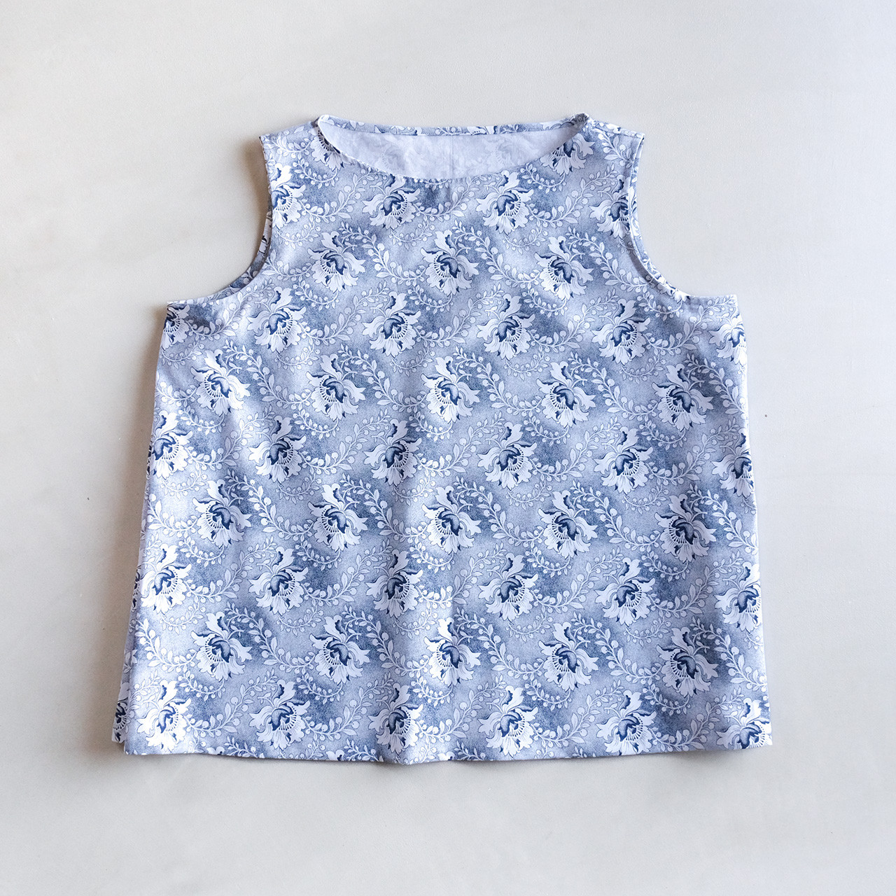 シュエシュエファブリック ボートネックブラウス Shweshwe White