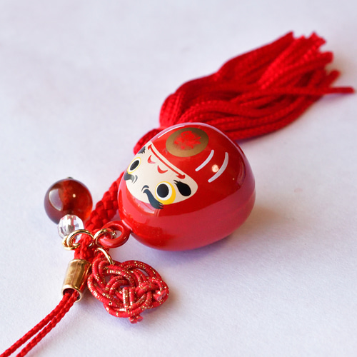 お纏め✨桃蓮玉✨オレンジ鈴ステンドグラス 数量限定】願いよ届け！オレンジガーネットとだるまの水琴鈴と水引の