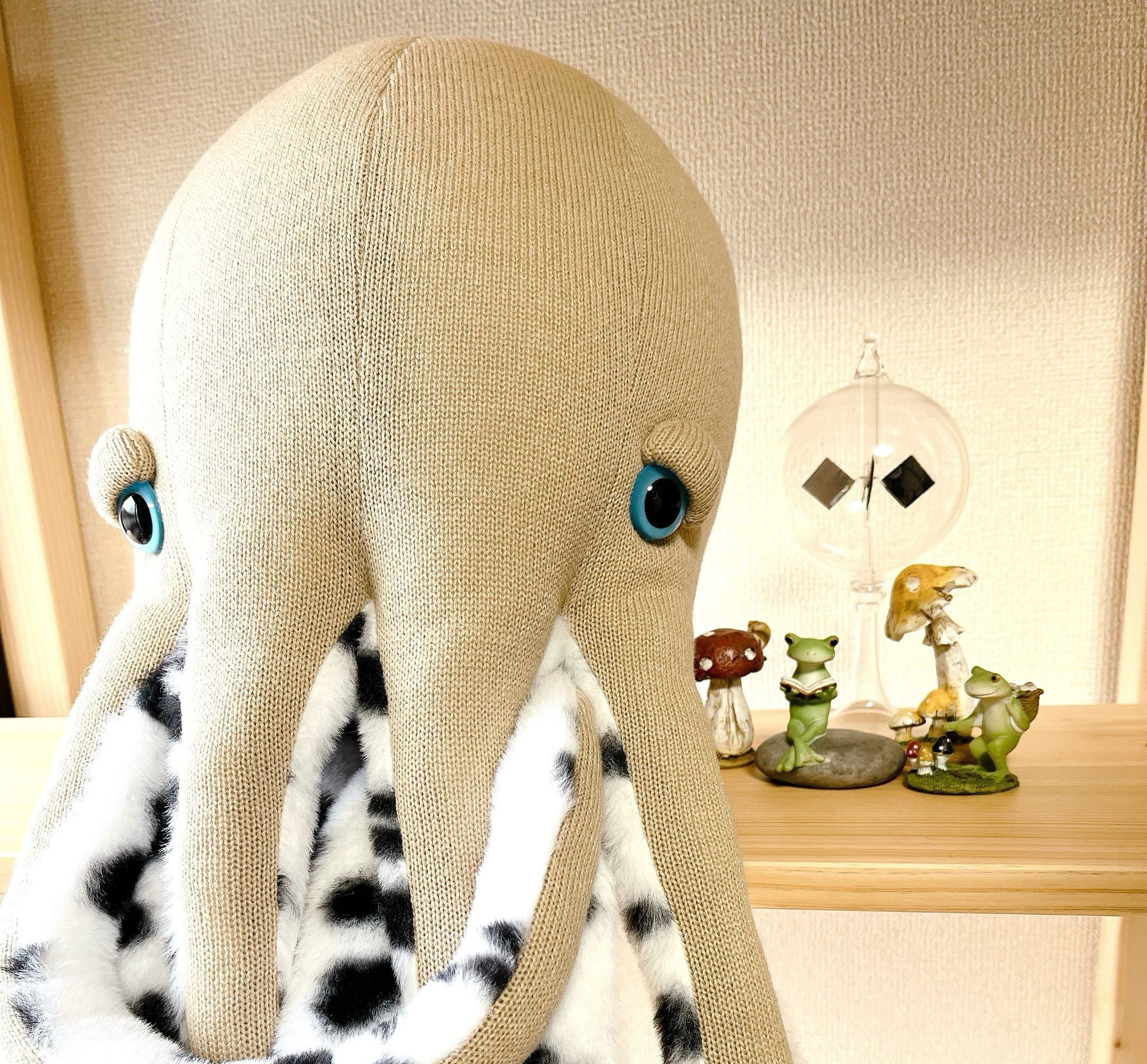 おねむのタコくんJr.【ライトベージュ×ダルメシアン】