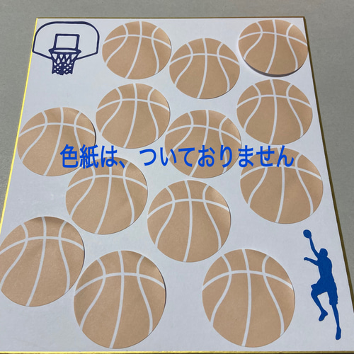 バスケットボール☆卒業、卒団、卒部、誕生日☆ 寄せ書き色紙