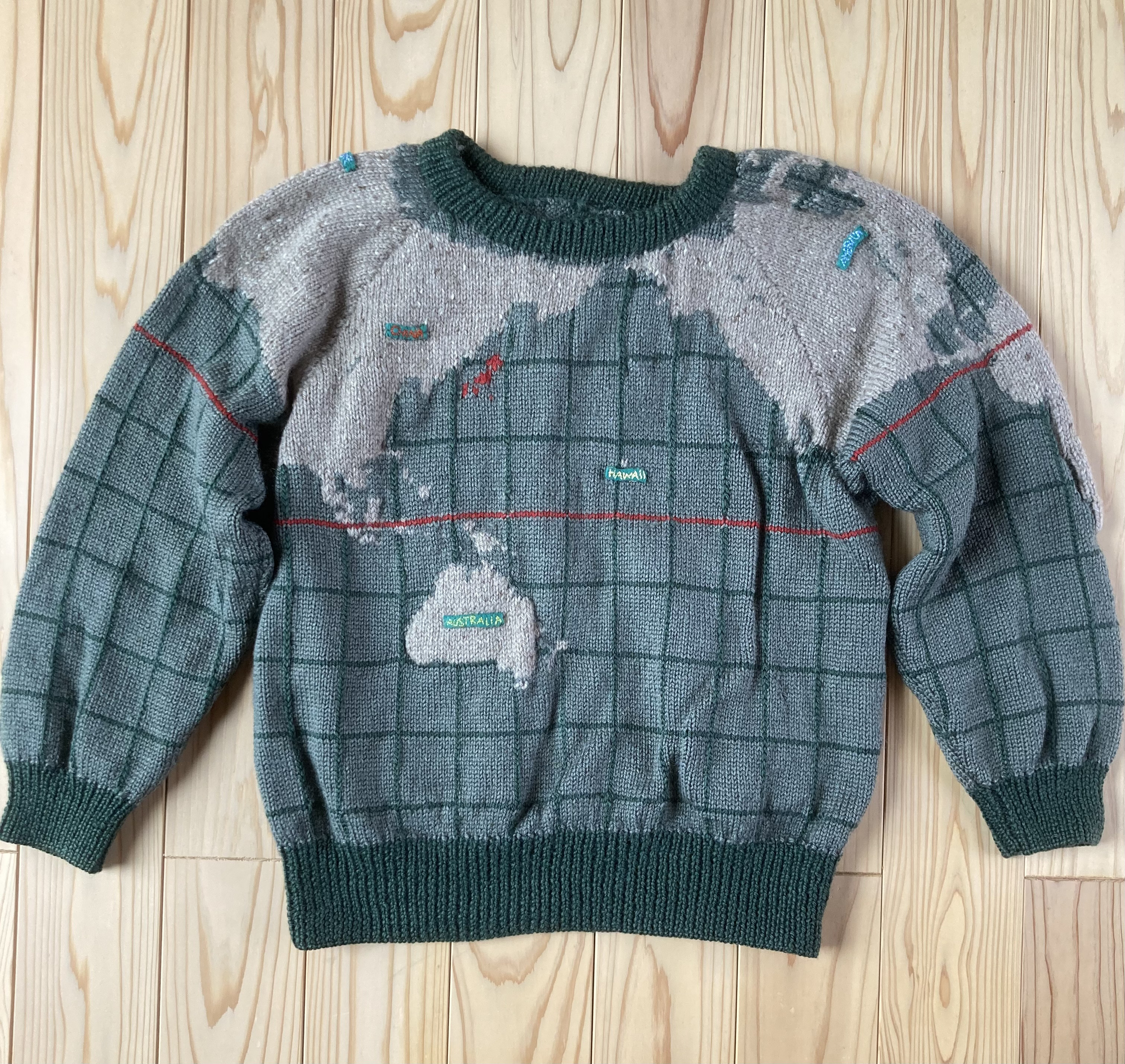 【Creema限定】世界に一枚　自分だけの地球儀のセーター　受注生産