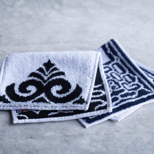 アイヌ文様×今治タオル ハンカチ 【関根真紀 デザイン】 ハンカチ