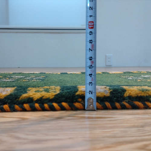 ペルシャ　ギャッベ　ミニランナー　113×45　ライトブラウン　山　生命の木 ペルシャ ギャッベ ミニランナー 細長いマット ラグ 113x43