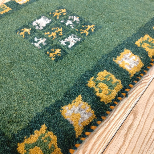 ペルシャ　ギャッベ リビング　168×120 グリーン　緑　生命の木　花 ペルシャ ギャッベ リビング 168×120 グリーン 緑 生命の木 花