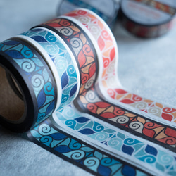 アイヌ文様 マスキングテープ 【関根真紀 デザイン】 2枚目の画像