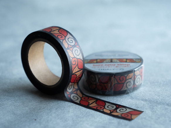 アイヌ文様 マスキングテープ 【関根真紀 デザイン】 8枚目の画像