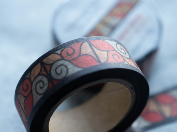 アイヌ文様 マスキングテープ 【関根真紀 デザイン】 10枚目の画像