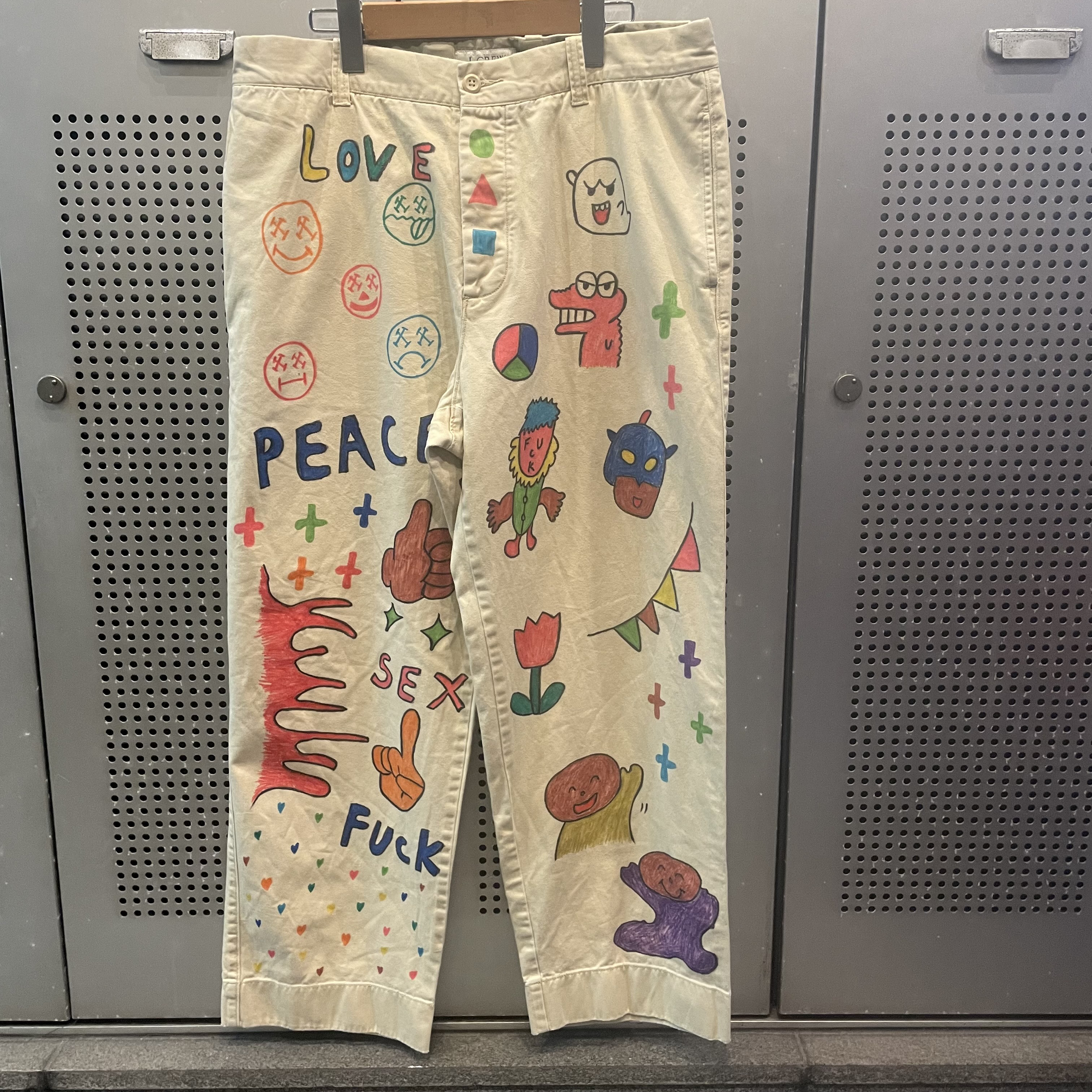 激安店舗 リメイク Remake メモリアルパンツ ヴィンテージ チノパン ワイドパンツ パンツ