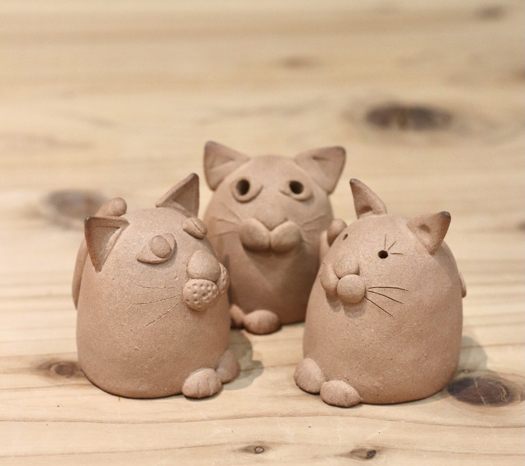 猫ハニワ（猫風はにわ）の置物　A