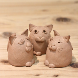 猫ハニワ（猫風はにわ）の置物 A その他置物 大阪/南堀江ウツワ製作所