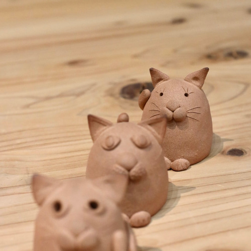 猫ハニワ（猫風はにわ）の置物 A その他置物 大阪/南堀江ウツワ製作所