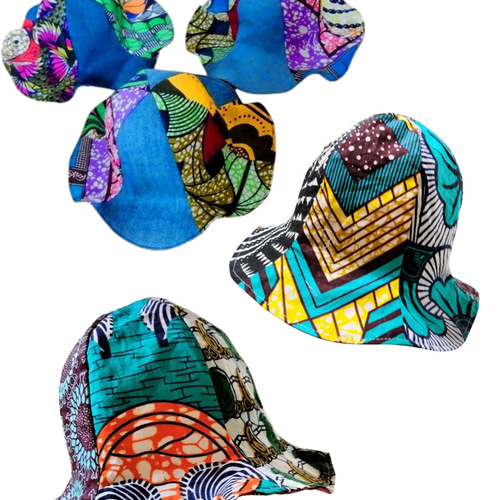tomoyo.tomo.リバーシブル·アフリカ布チューリップハット 26枚 tomoyo.tomo.様専用リバーシブル·アフリカ布チューリップハット 26枚