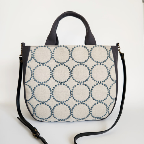 くたっとバッグ　ミナペルホネン　タンバリン　ハンドメイド品 tambourine TOTE BAG - minä perhonen