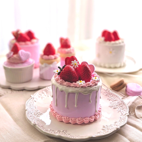 いちごのショートケーキ ディスプレイケーキ クレイケーキ おもちゃ