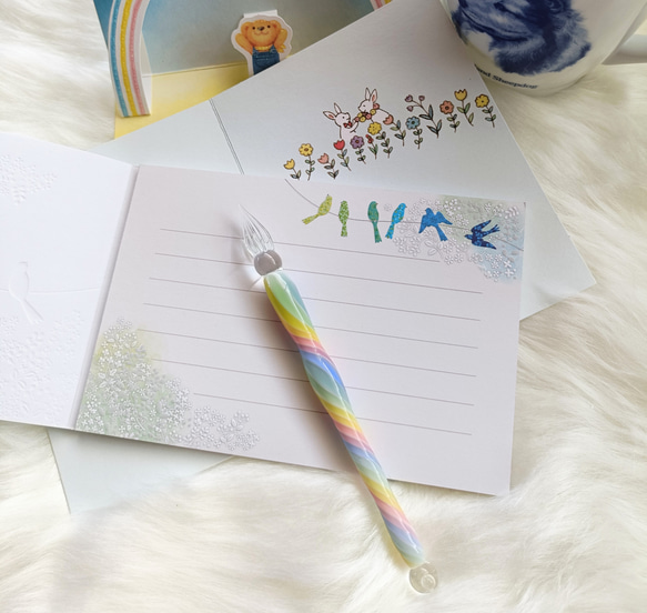 虹色の夢を描くガラスペン(パステル) 12枚目の画像