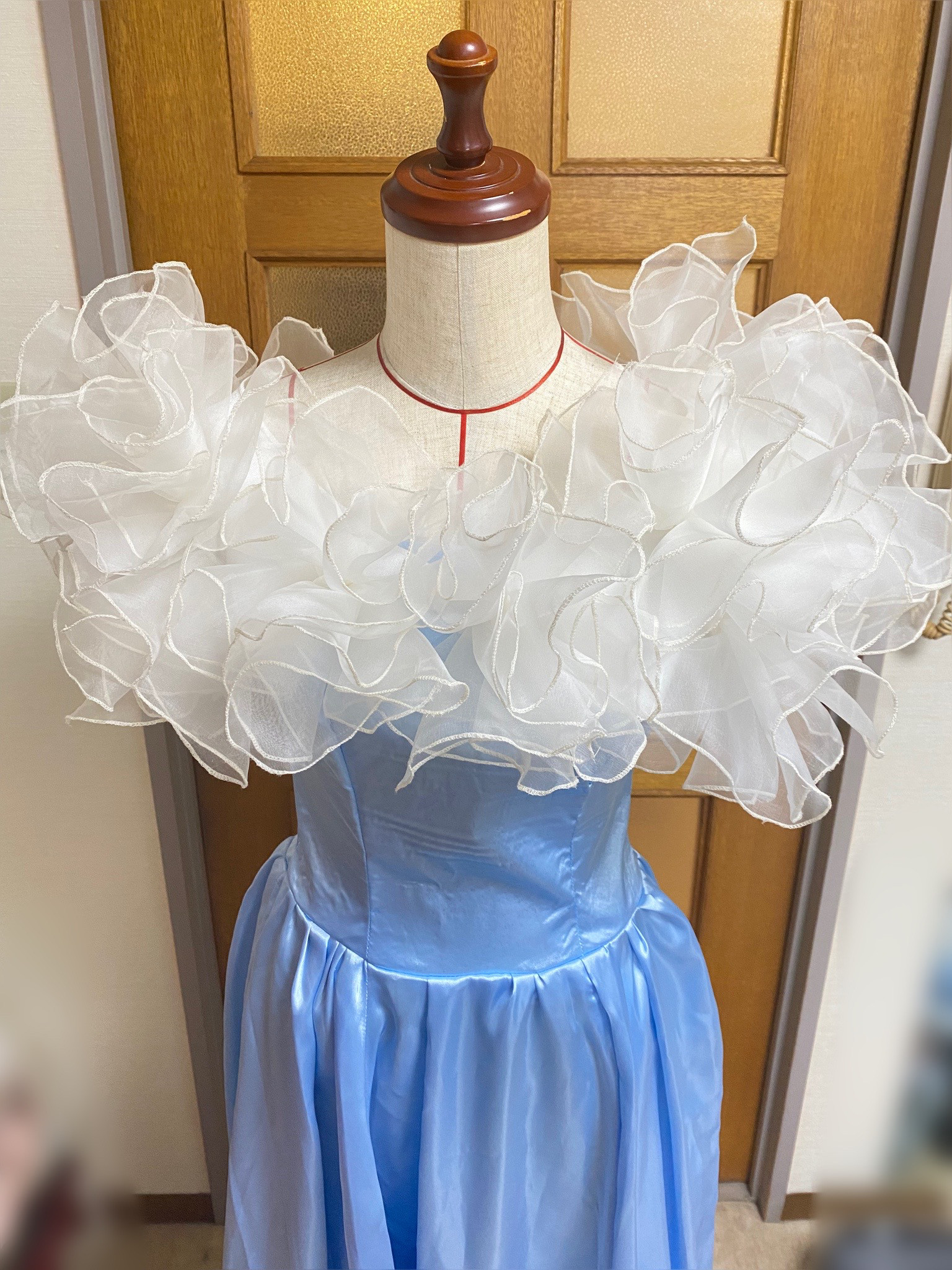 豪華なお花を散りばめたドレス用ケープ飾り