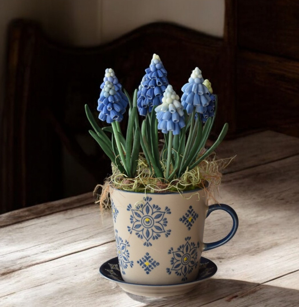 ◆粘土のお花◆　ムスカリ　M1118