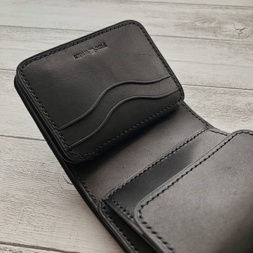 HORWEEN フルシェルコードバン 長財布 ブラック 受注製作 Horweenシェルコードバンブラック L字ファスナーミニ