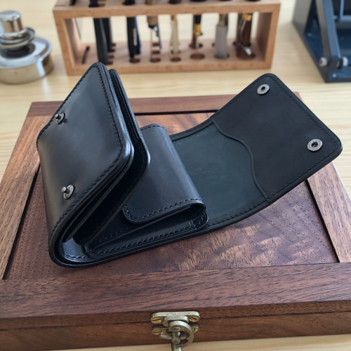 受注製作 Horweenシェルコードバン×ワイルドサドル ブラック 総