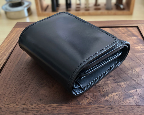 受注製作 Horweenシェルコードバン×ワイルドサドル ブラック 総