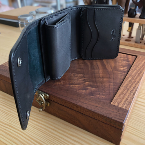 受注製作 Horweenシェルコードバン×ワイルドサドル ブラック 総