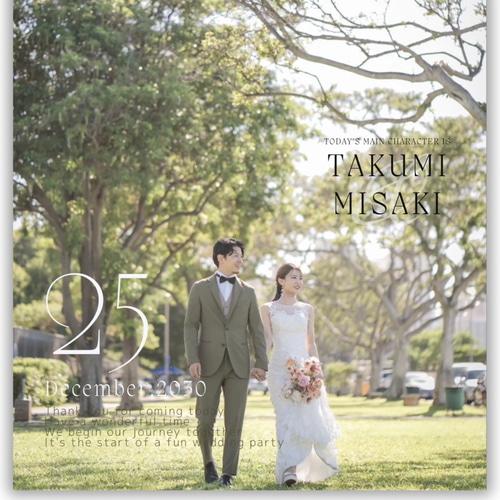 ウェルカムボード④】海外雑誌風⌇結婚式⌇wedding ウェルカム