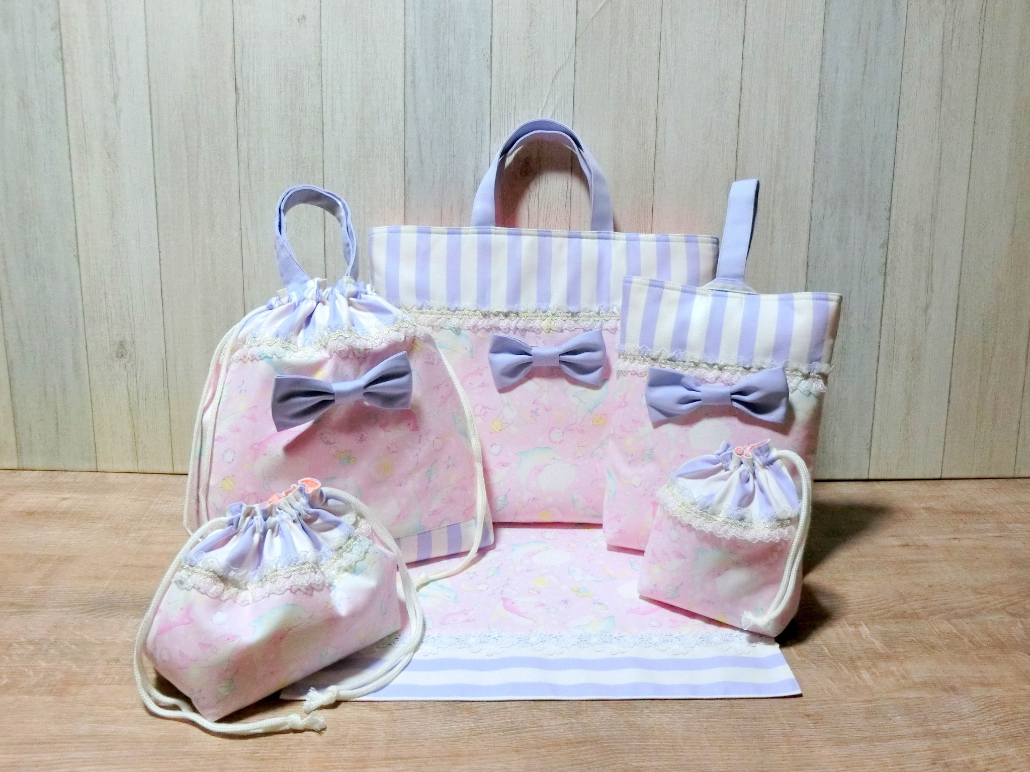 ☆ゆめかわ　イルカちゃん　6点セット入学入園　レッスンバック