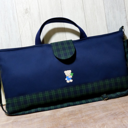 ファミリアワッペン付き《クローバー》 ピアニカケース その他入園