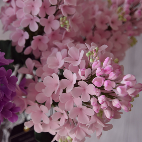 ◇粘土のお花◇ラッキー♡ライラック ミックス R1129 アートフラワー