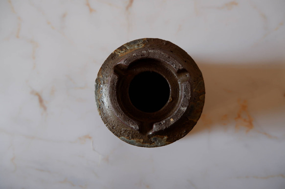 3.5号青銅錆鉢774　塊根植物　多肉植物　盆栽　植木鉢　作家鉢　鉢皿　沖縄 7枚目の画像