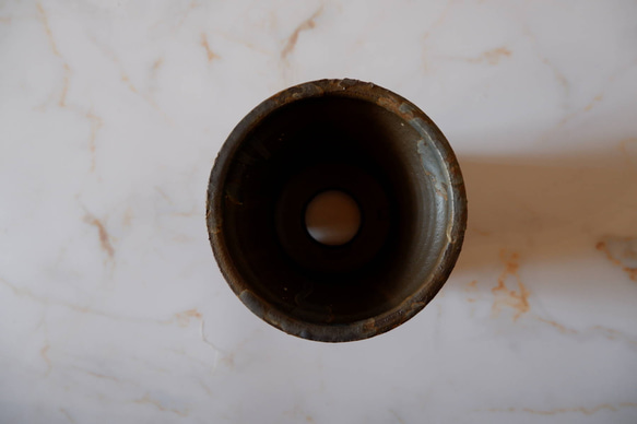 3.5号青銅錆鉢774　塊根植物　多肉植物　盆栽　植木鉢　作家鉢　鉢皿　沖縄 5枚目の画像