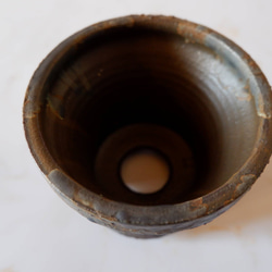 3.5号青銅錆鉢774　塊根植物　多肉植物　盆栽　植木鉢　作家鉢　鉢皿　沖縄 4枚目の画像