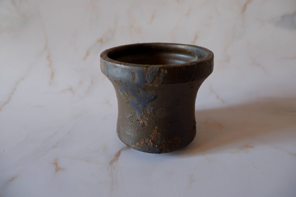 3.5号青銅錆鉢774　塊根植物　多肉植物　盆栽　植木鉢　作家鉢　鉢皿　沖縄 1枚目の画像