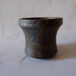 3.5号青銅錆鉢774　塊根植物　多肉植物　盆栽　植木鉢　作家鉢　鉢皿　沖縄 3枚目の画像