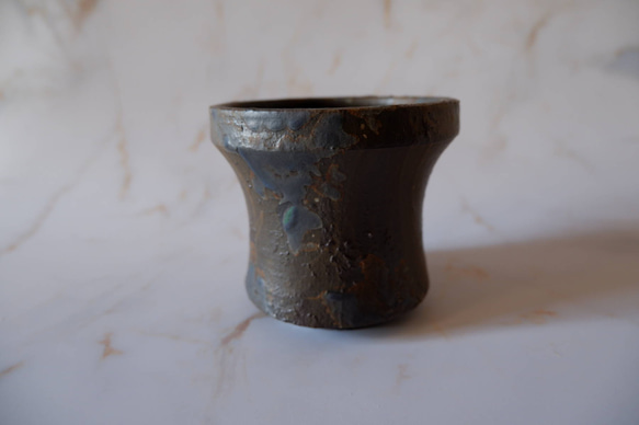 3.5号青銅錆鉢774　塊根植物　多肉植物　盆栽　植木鉢　作家鉢　鉢皿　沖縄 3枚目の画像