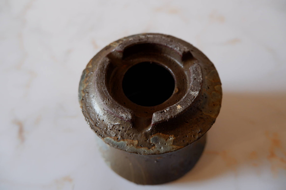 3.5号青銅錆鉢774　塊根植物　多肉植物　盆栽　植木鉢　作家鉢　鉢皿　沖縄 6枚目の画像