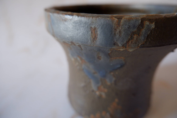 3.5号青銅錆鉢774　塊根植物　多肉植物　盆栽　植木鉢　作家鉢　鉢皿　沖縄 2枚目の画像