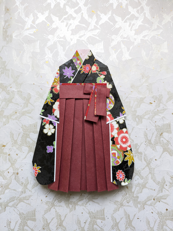 お祝い袋 袴 卒業祝い 卒業式 お礼 先生へのプレゼント 友禅和紙 着物