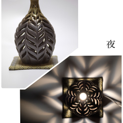 ハンドメイド】陶器（ランプシェード）陶燈 花瓶 インテリア スタンド