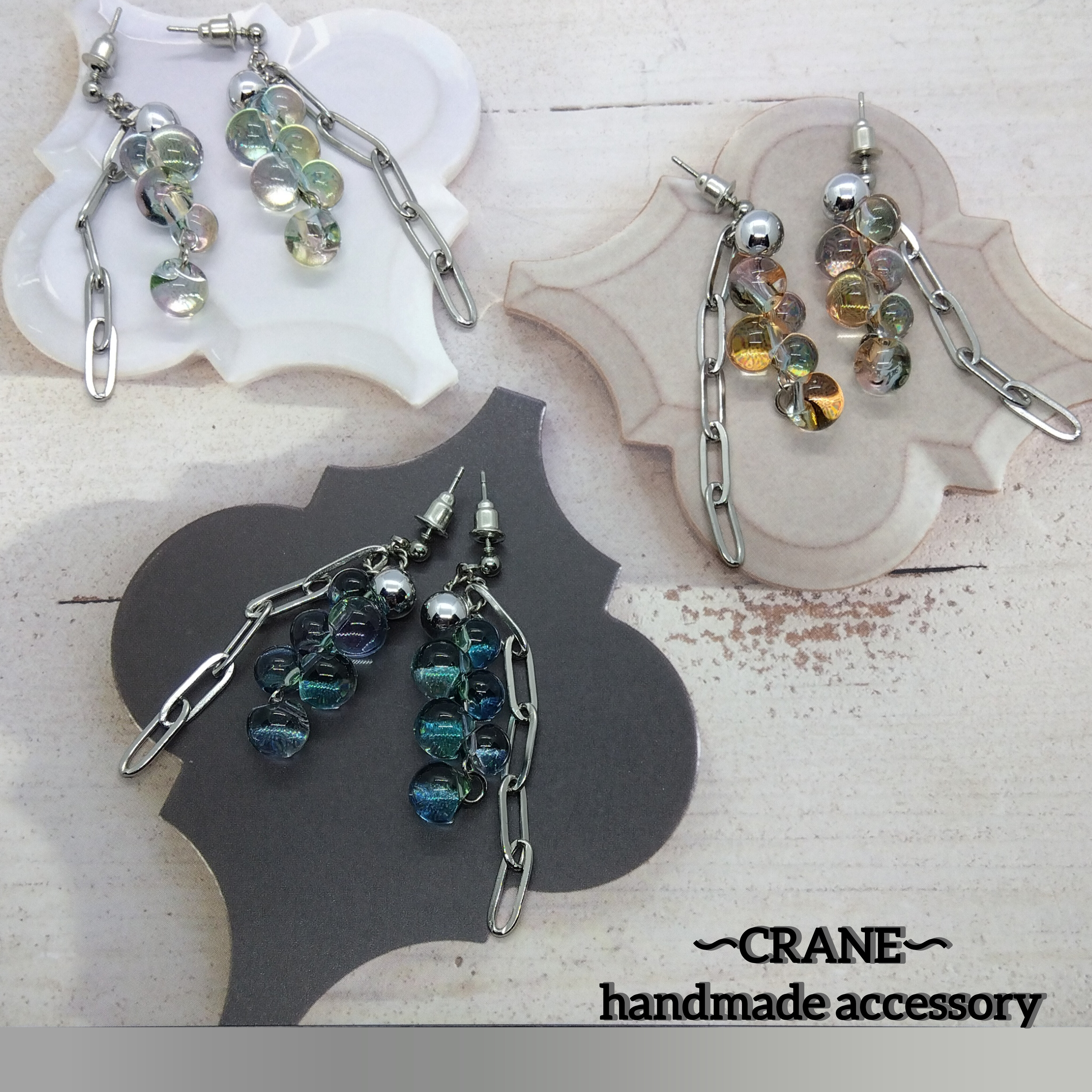 ♡ハンドメイド♡ビジューピアスorイヤリング№549