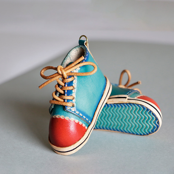 可愛い靴本革バッグチャーム ネコチャーム 革 バッグチャーム キーリング プレゼント 4枚目の画像